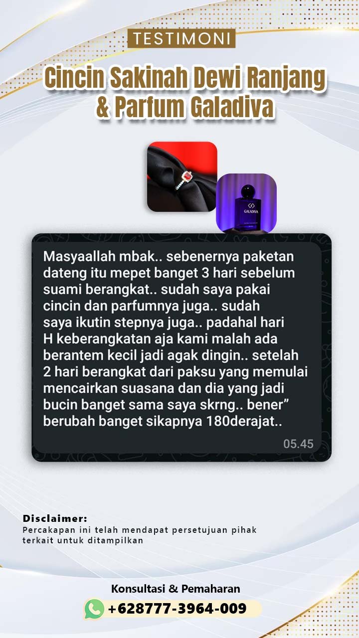testimoni cincin sakinah dewi ranjang dan galadiva