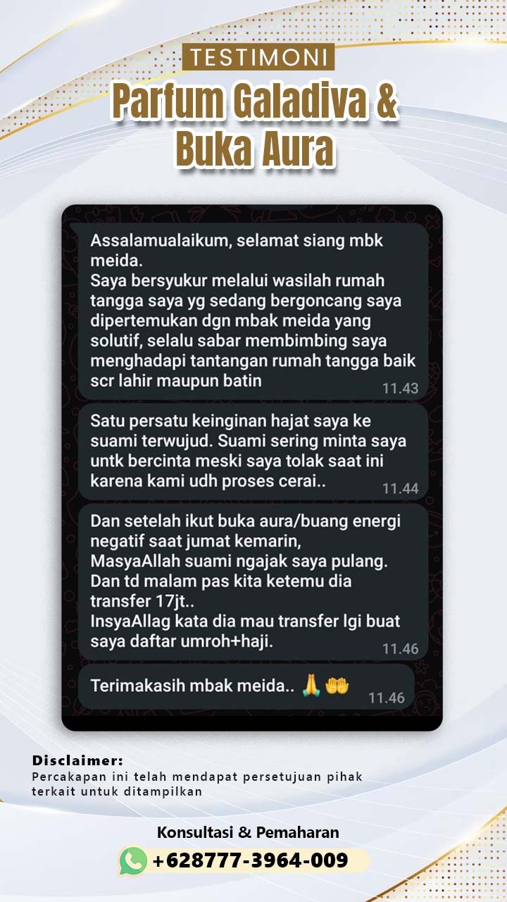 testimoni galadiva dan buka aura