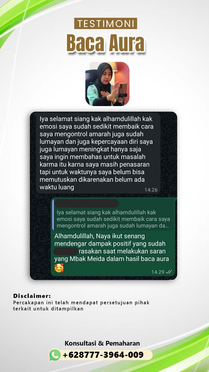 testimoni baca aura