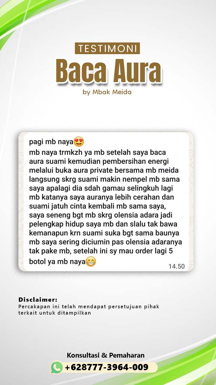 testimoni baca aura6